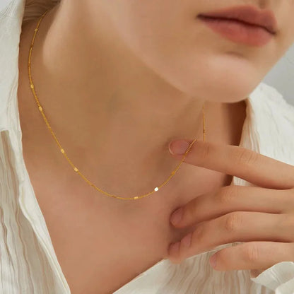 S925 Sterling Silver Necklaces For Women Simple Chain Fashion Minimalist Pendant Necklaces Big Tube Shape Birthday Gift