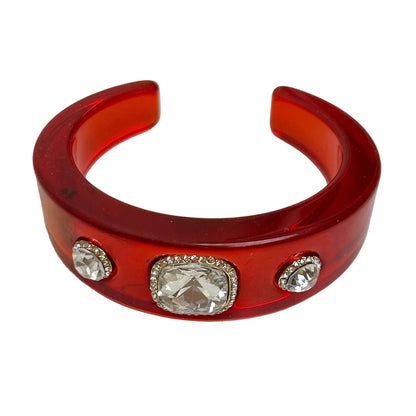 Bracelets Luxury for Woman Exaggerated Geometric Round Gradient Open Chunky Resin Bangles Designer Jewelry Accessories