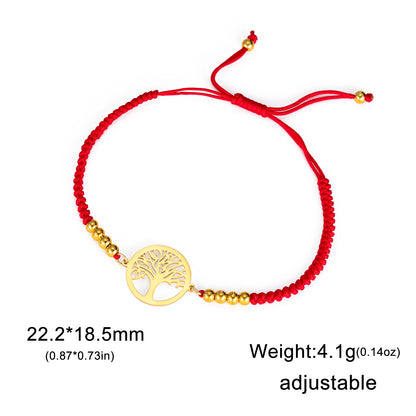 Bracelet For Men Women Stainless Steel Bracelets Hollow Life Tree Pendant Classic Fashion Style Jewelry Wedding Party Gifts