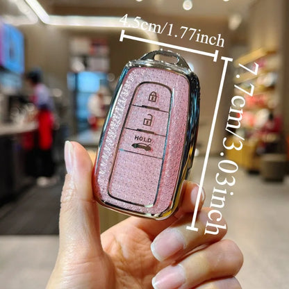 Soft TPU Car Key Case Full Cover Shell Protector for Toyota Corolla Camry RAV4 CHR C-HR Hilux Prius Land Cruiser Prado