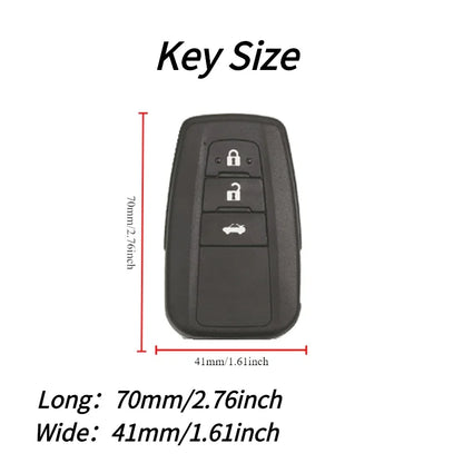 Soft TPU Car Key Case Full Cover Shell Protector for Toyota Corolla Camry RAV4 CHR C-HR Hilux Prius Land Cruiser Prado