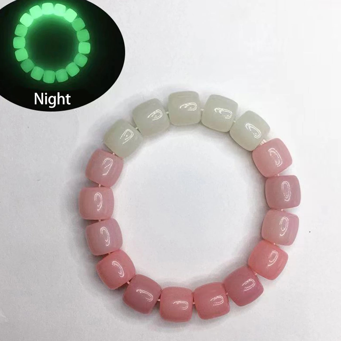 Luminous Bracelets For Women Men Fluorescent Natural Stone Bracelet Night Light Glowing Beads Bangle Fashion Jewelry Couple Gift