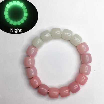 Luminous Bracelets For Women Men Fluorescent Natural Stone Bracelet Night Light Glowing Beads Bangle Fashion Jewelry Couple Gift