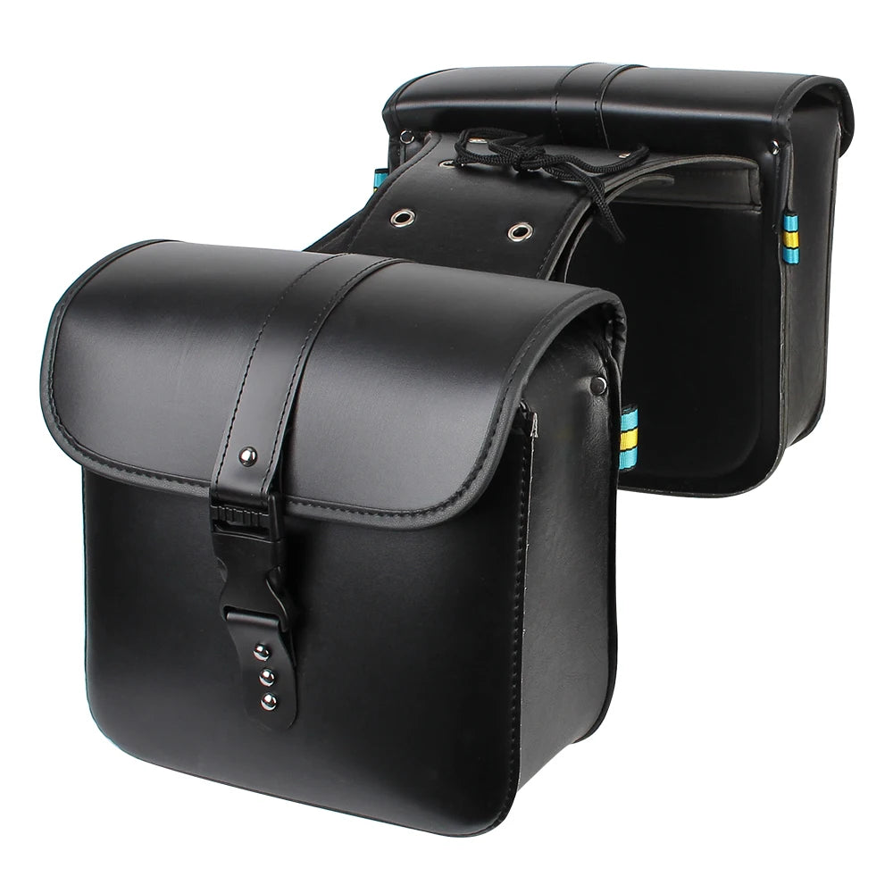 Retro Fashion Motorcycle Saddle Bags Pouch Storage Case Side Luggage Tank Suitcase PU Leather / PVC Bags Motorbike Accessories