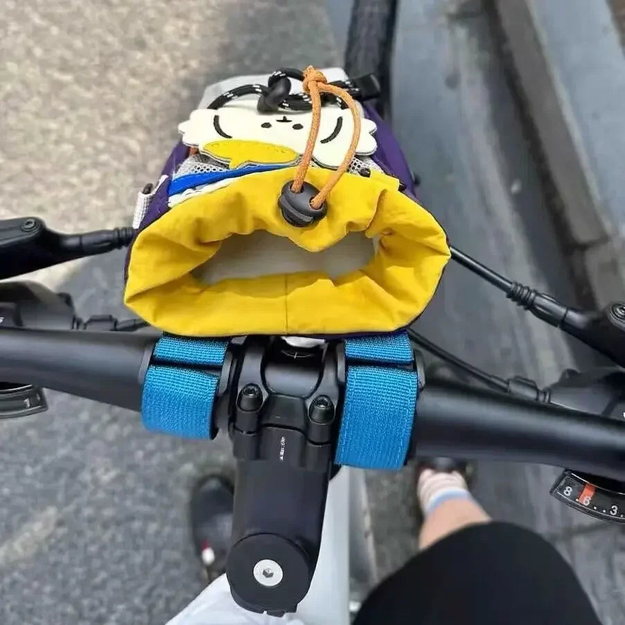 Bicycle Water Bottle Bag Kid Bike Carrier Bag Cartoon Cycling Riding Gear Mountain Bike Road Bike Front Bags Bike Accessories