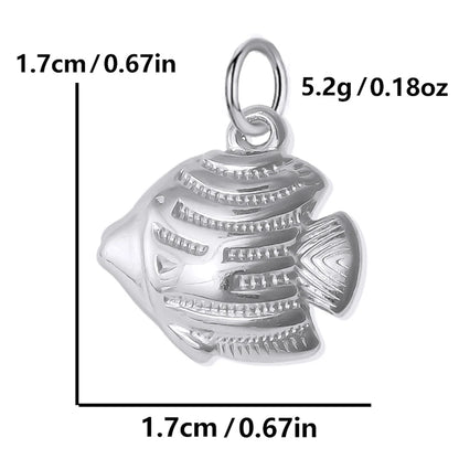 Necklaces Women Spring Buckle Chain Silvery Ocean Series Pendant Shell Conch Sea Star Pendants Stainless Steel Women's Jewelry