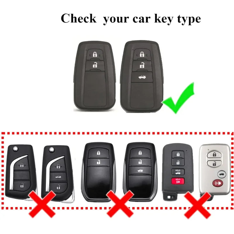 Soft TPU Car Key Case Full Cover Shell Protector for Toyota Corolla Camry RAV4 CHR C-HR Hilux Prius Land Cruiser Prado