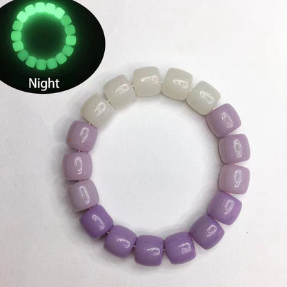 Luminous Bracelets For Women Men Fluorescent Natural Stone Bracelet Night Light Glowing Beads Bangle Fashion Jewelry Couple Gift