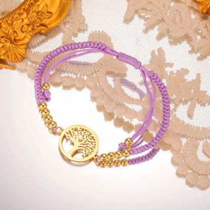 Bracelet For Men Women Stainless Steel Bracelets Hollow Life Tree Pendant Classic Fashion Style Jewelry Wedding Party Gifts