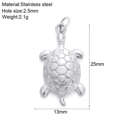 Necklaces Women Spring Buckle Chain Silvery Ocean Series Pendant Shell Conch Sea Star Pendants Stainless Steel Women's Jewelry