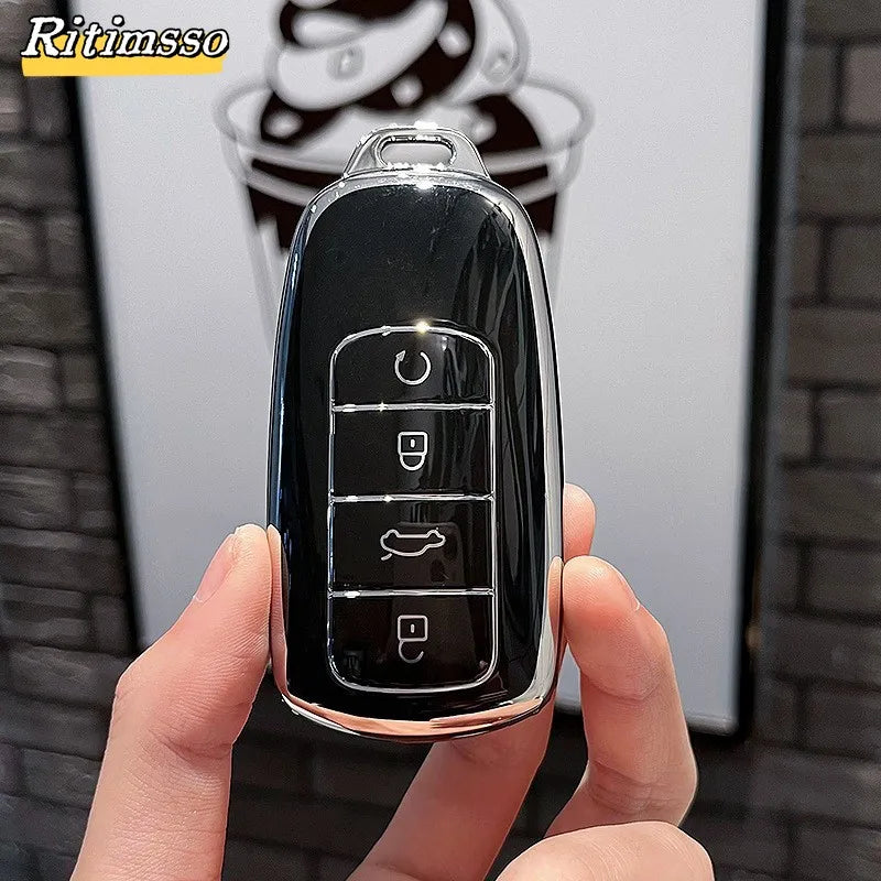Fashion TPU Car Key Case Cover for Chery Tiggo 8 Pro Tiggo 8plus New 5 Plus 7pro Omoda 5 Car Key Protector Shell Fob Accessories