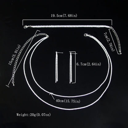 European and American Ladies' Fashionable and Shiny Necklaces, Earrings, Bracelets, Sets, Bridal Wedding Accessories and Gifts