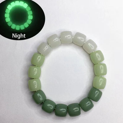 Luminous Bracelets For Women Men Fluorescent Natural Stone Bracelet Night Light Glowing Beads Bangle Fashion Jewelry Couple Gift