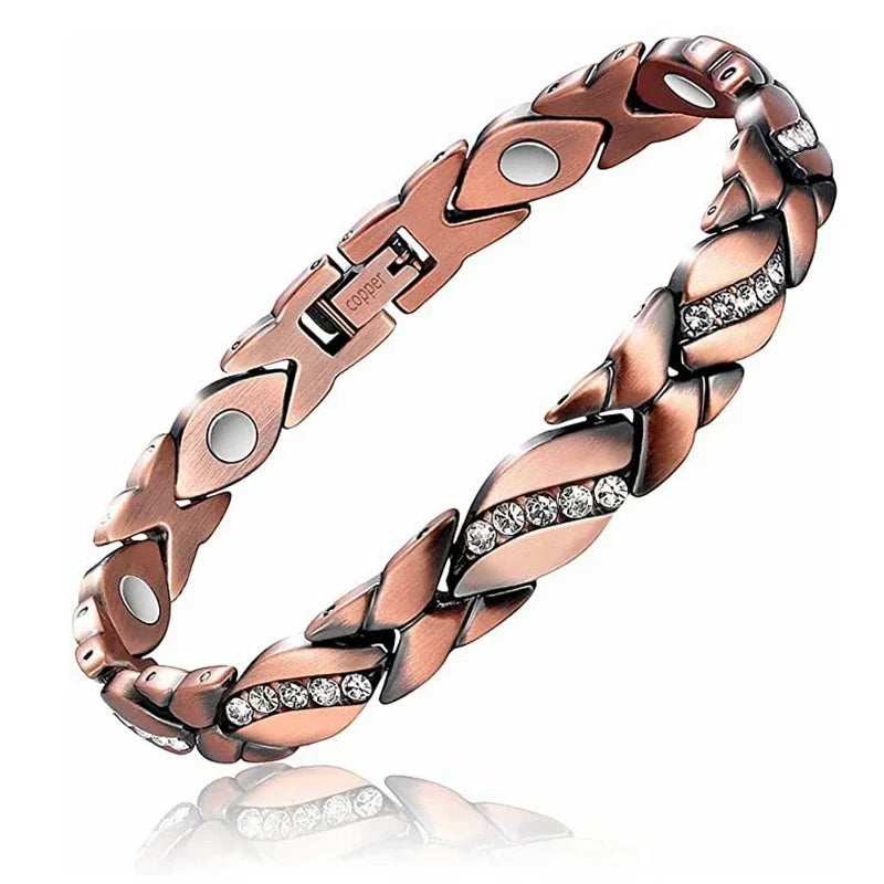 Copper Color Bracelets for Women&Men Therapy Health Magnetic Healing Bracelet Bio Energy Arthritis Pain Valentine's Day Gifts