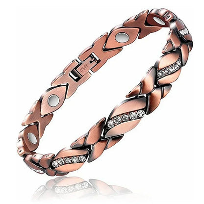 Copper Color Bracelets for Women&Men Therapy Health Magnetic Healing Bracelet Bio Energy Arthritis Pain Valentine's Day Gifts