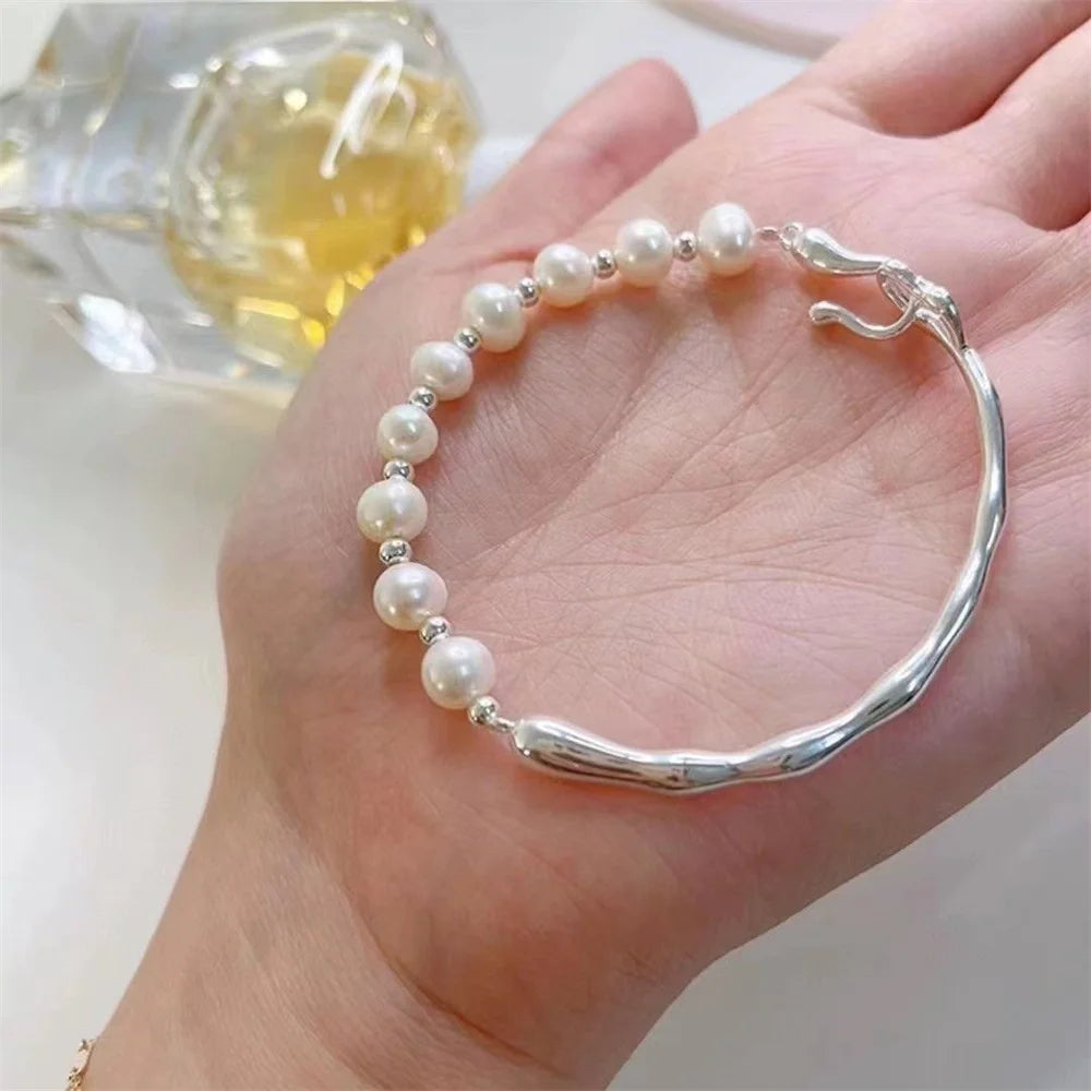 Fashion Beads Bracelet for Women Light Luxury Exquisite Simple Personality Bracelet Versatile Hand Accessories Gifts