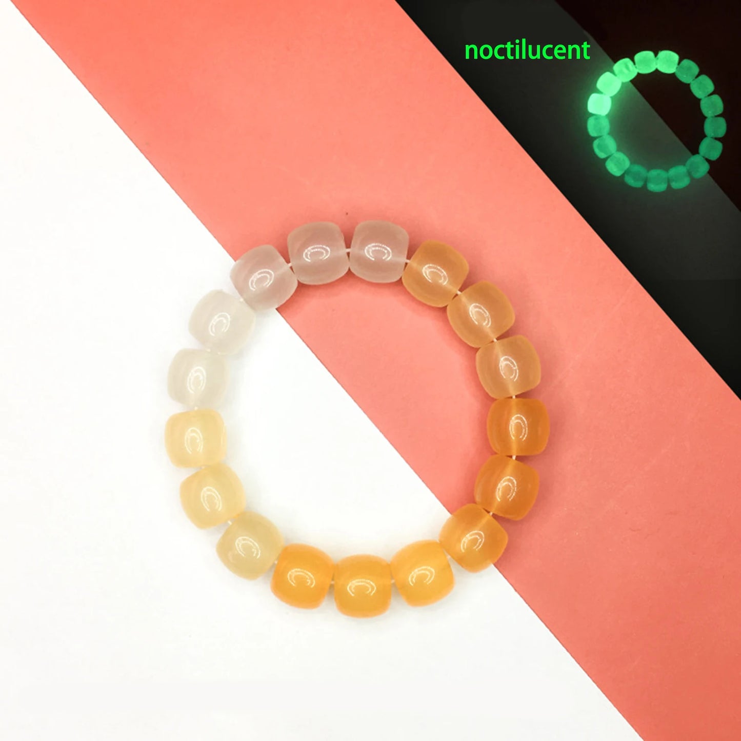 Luminous Bracelets For Women Men Fluorescent Natural Stone Bracelet Night Light Glowing Beads Bangle Fashion Jewelry Couple Gift