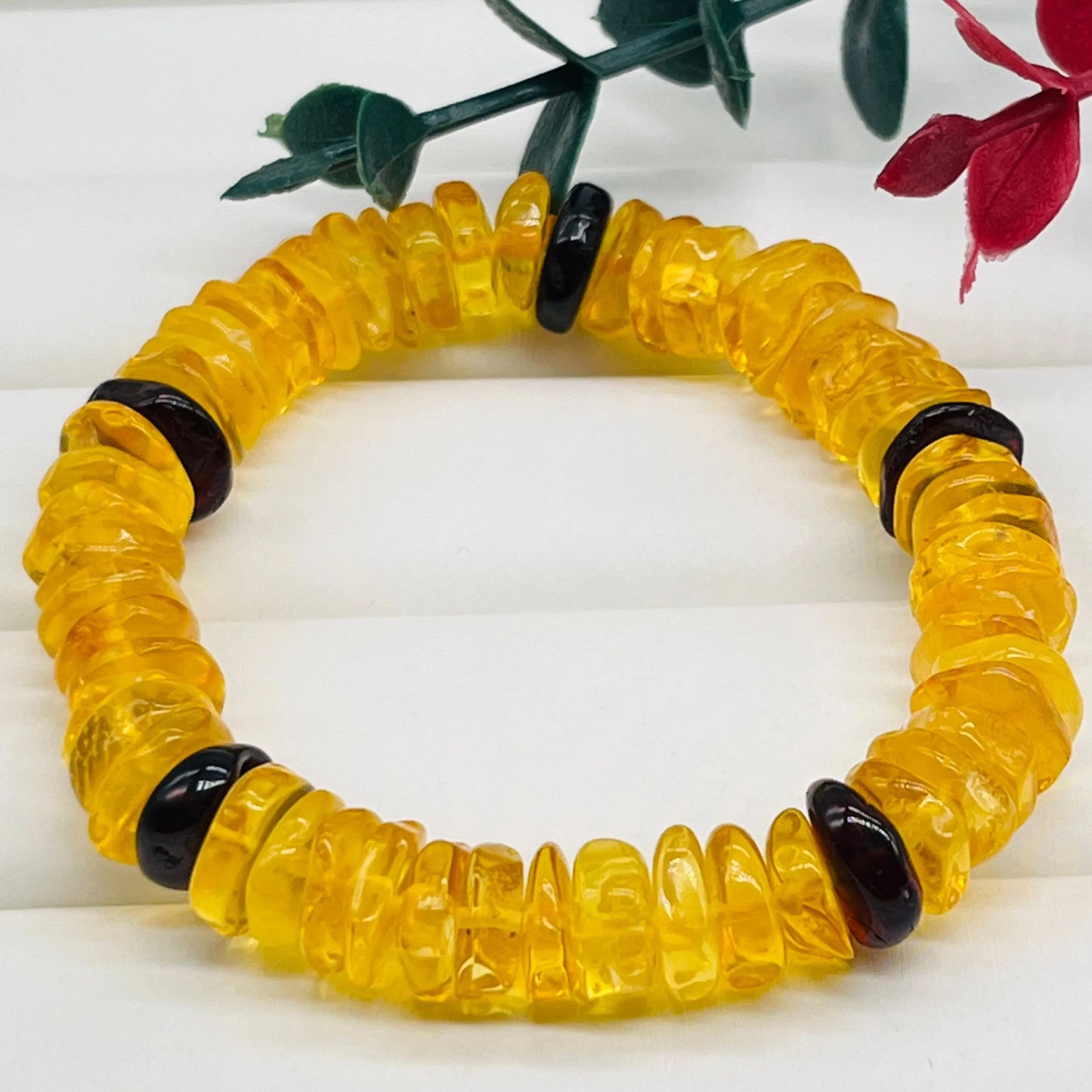 Natural Amber Bracelet Adjustable Rope Baltic Amber Tassel Charm Bracelet Bangle Women Healing Gemstone Fine Jewelry Accessories