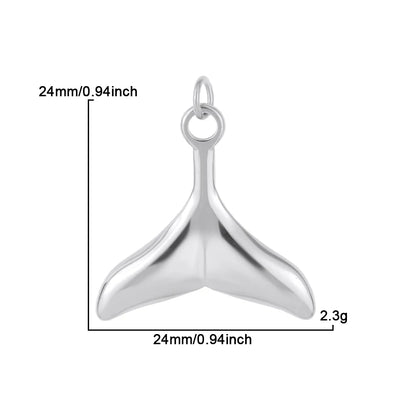 Necklaces Women Spring Buckle Chain Silvery Ocean Series Pendant Shell Conch Sea Star Pendants Stainless Steel Women's Jewelry