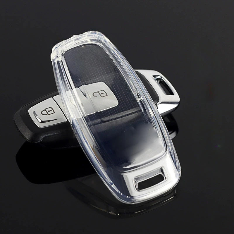 Soft TPU Car Remote Key Cover Case For Audi A3 A4 B9 A6 C8 A7 S7 4K A8 D5 S8 Q7 Q8 SQ8 E-tron 2018 2019 2020 2021 Accessories