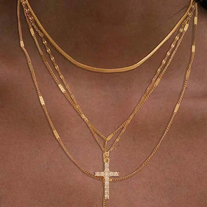 1set Simple Fashionable Women's Necklaces Elegant Party Banquet Ceremony Evening Dress Accessories Trendy Girl Jewelry Necklaces