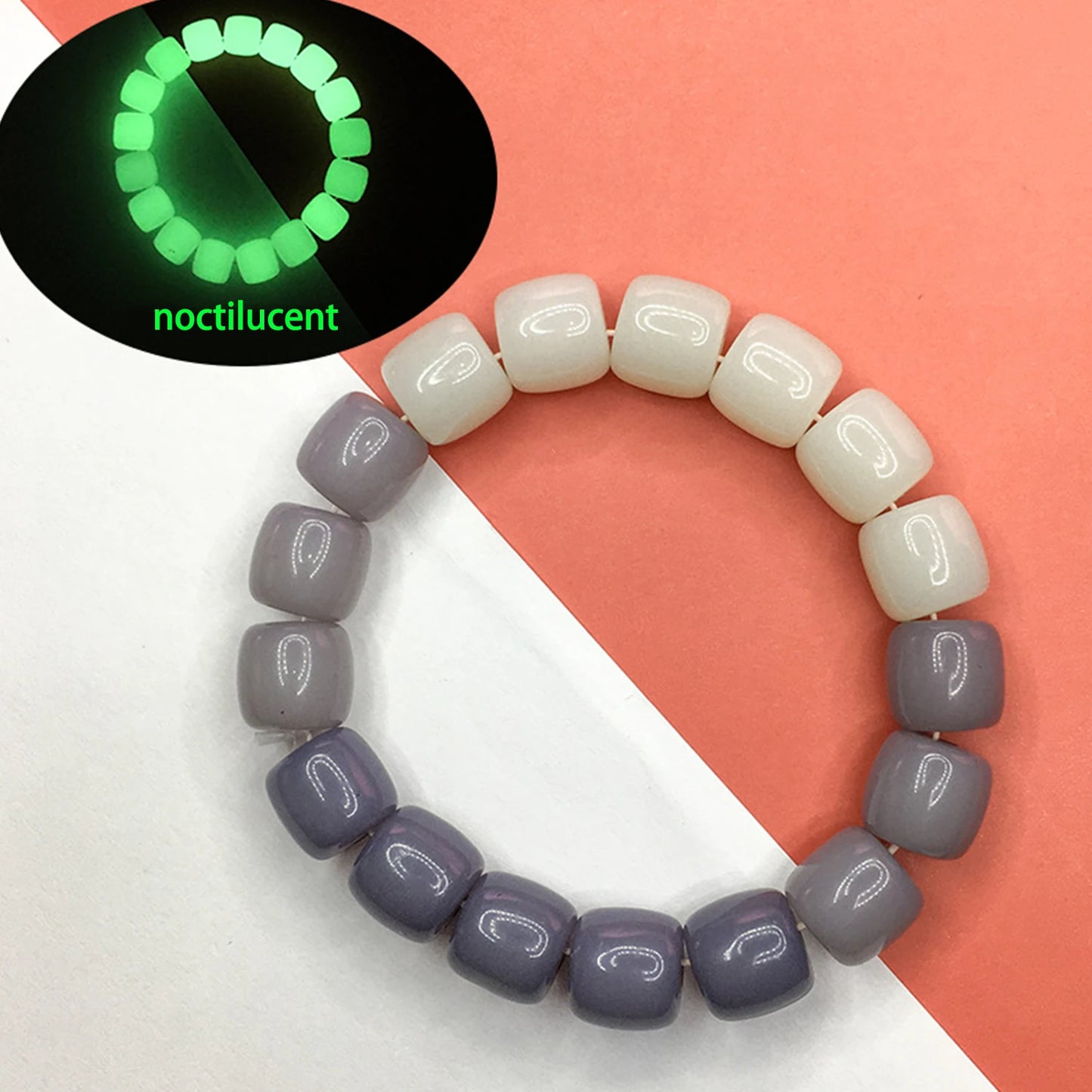 Luminous Bracelets For Women Men Fluorescent Natural Stone Bracelet Night Light Glowing Beads Bangle Fashion Jewelry Couple Gift