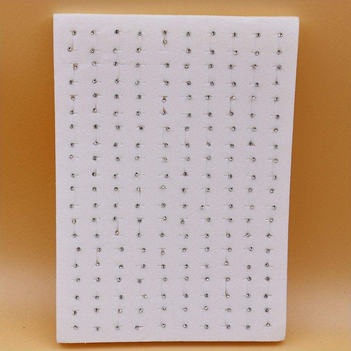 Large Set of 100 Pairs of Randomly Mixed Colorful Rhinestones Simple Fashion Shiny Plastic Glue Needle Earrings