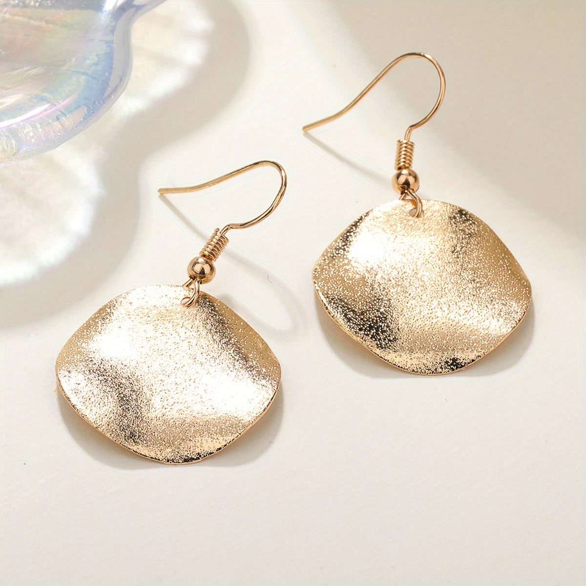 Stylish Irregular Dangle Earrings - Elegant, Cute, and Versatile Accessories for Daily Wear - Made of Iron with Silvery/Golden Finish, Perfect for Any Occasion