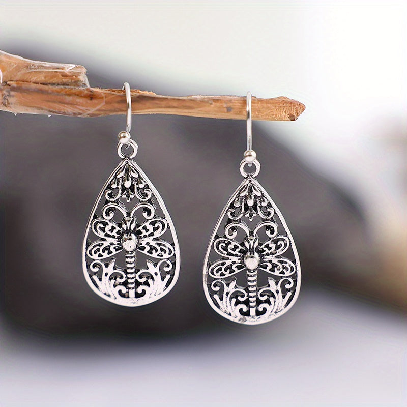 Stunning Dragonfly Earrings - Silver Plated, Delicate Gift for Women