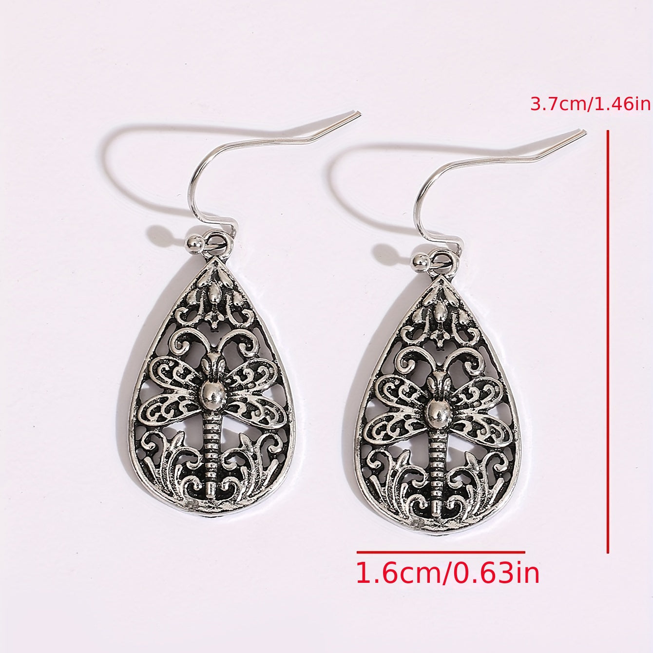 Stunning Dragonfly Earrings - Silver Plated, Delicate Gift for Women