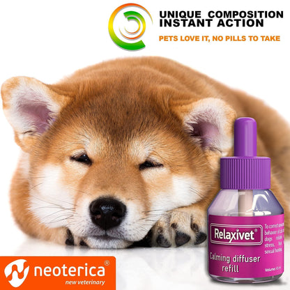 Dog Calming Pheromone Diffuser Refill 2 Pack Improved in Germany anti Anxiety