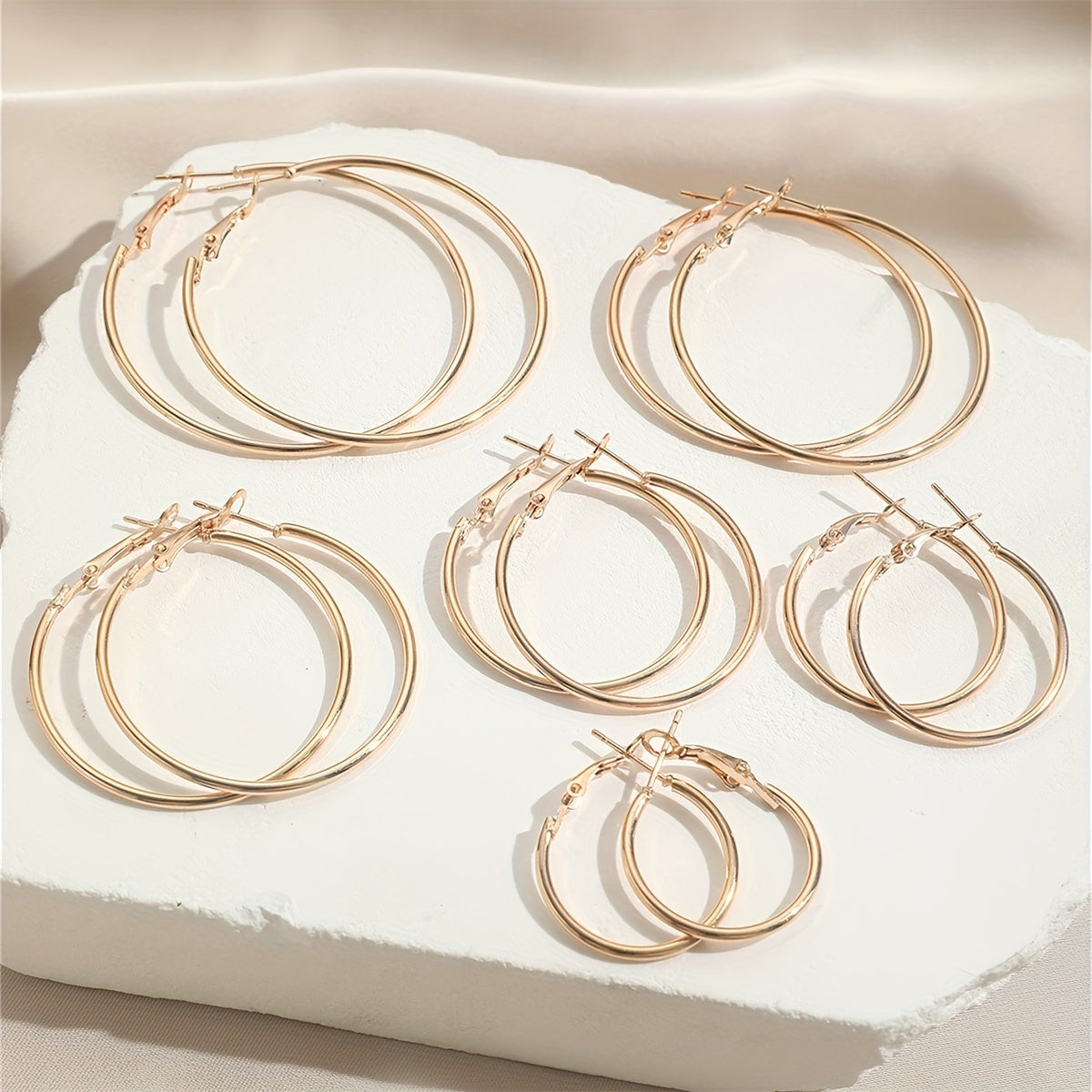 Elegant & Timeless Silver Hoop Earrings - Chic, Sexy Style Perfect for Daily Wear and Gifting