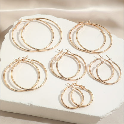Elegant & Timeless Silver Hoop Earrings - Chic, Sexy Style Perfect for Daily Wear and Gifting